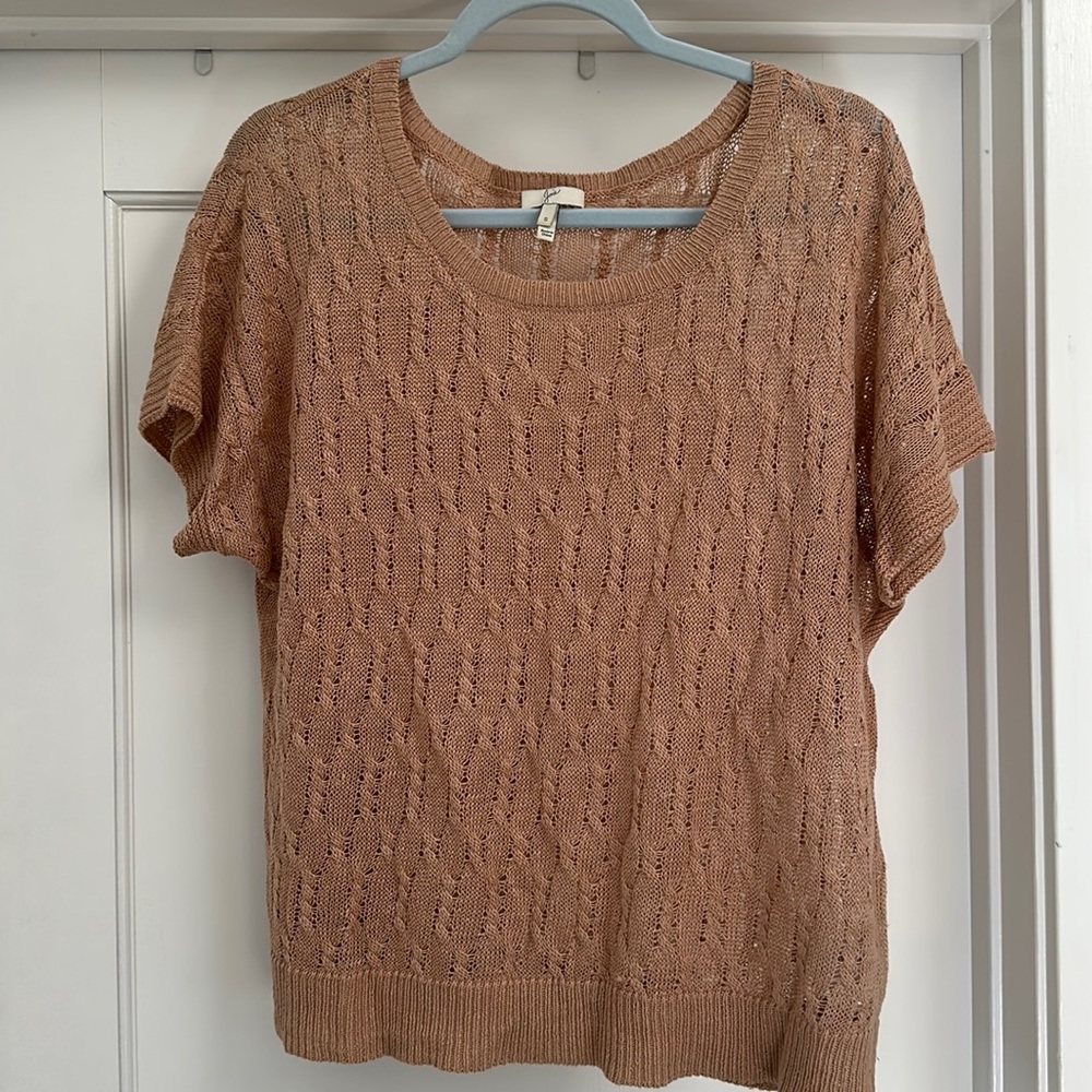 Joie Linen short sleeve sweater